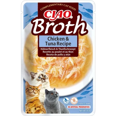 Abbildung von CIAO Broth Katzensnack Huhn und Thunfisch