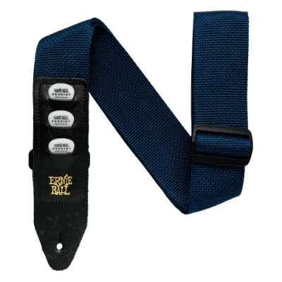 Abbildung von Ernie Ball Pickhalter Gitarrengurt, aus Polypropylen, marineblau