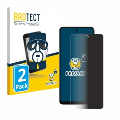 Abbildung von BROTECT (2 Stück Anti Spy Blickschutzfolie für Motorola Moto G73 5G Privacy Screen Protector [Displayschutz Folie, Sichtschutz, Blaulichtfilter]