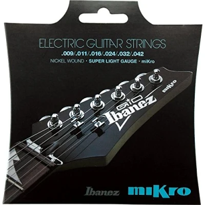 Abbildung von Ibanez Saitensatz E Gitarre Nickel Wound 6 Saiter für Mikro 22,2&quot; Scale, 10 46 (IEGS61MK)