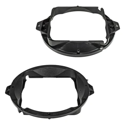 Abbildung von tomzz Audio 2803 010 Lautsprecherringe Adapter Halterungen kompatibel mit Audi A4 A3 TT Heckablage für 165mm DIN Lautsprecher
