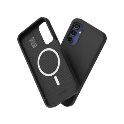 Abbildung von RhinoShield Case kompatibel mit [Galaxy A15(5G)] SolidSuit MagSafe Stoßdämpfende &amp; schlanke Schutzhülle Premium Finish 3.5 Meter Fallschutz Schwarz
