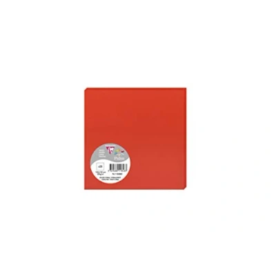 Abbildung von Clairefontaine 11848C Packung (mit 25 Karten Pollen, 135 x mm) 210g, korallenrot