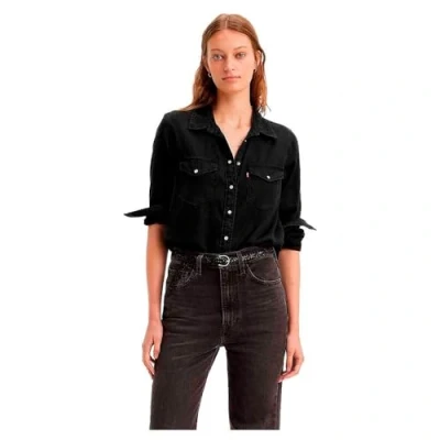 Abbildung von Levi&#039;s Iconic Western Hemdbluse, Damen, Größe: Large, Dark ages