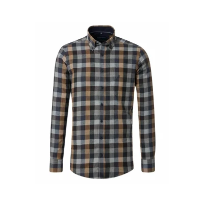 Abbildung von Casamoda Comfort FIT Langarm Hemd, Herren, Größe: XXL, Blau (101)