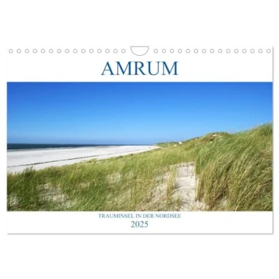 Abbildung von Amrum Trauminsel in der Nordsee (Wandkalender 2025 DIN A4 quer), CALVENDO Monatskalender