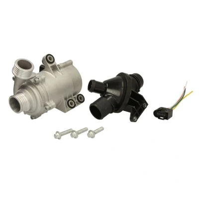 Abbildung von HEPU P430 TH Wasserpumpe ohne Dichtung mit Schrauben, Thermostat, Kabel elektrisch BMW: 3 Limousine, 5 Touring