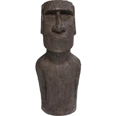 Abbildung von Kare Design Deko Objekt Easter Island Grau, Bodenfigur, Figur, Accessoire, Wohnzimmer, für Regale oder Sideboards, Skulptur, Dekoration, 80x34x26 cm (H/B/T)