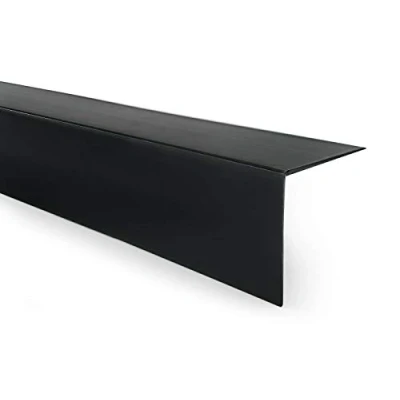 Abbildung von Quest PVC Winkelprofil Kunststoff Selbstklebend Kantenschutz Eckenschutz Eckleiste Winkelleiste, 20x10mm, 150cm, schwarz