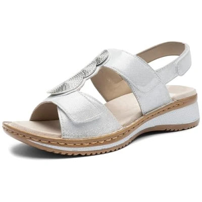 Abbildung von ara Hawaii Riemensandalette, Damen, Größe: 42, Weiß Schuhe
