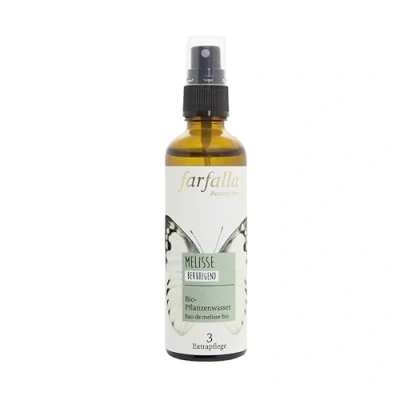 Abbildung von farfalla Bio Pflanzenwasser Melisse Beruhigendes Hydrolat 75ml Ätherisches Öl Grand Cru mit Zitronenmelisse Erfrischend &amp; wohltuend ideal für eine Aromatherapie