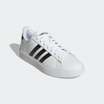 Abbildung von adidas Originals SCHNÜRHALB Grand Court Sneaker low, Damen, Größe: 36, Ftwr white Leder und textil