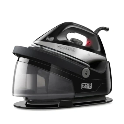 Abbildung von Black &amp; Decker BXSS2200E, Trocken Dampfbügeleisen, 120 g/min, Schwarz, 1,5 l, Abnehmbar