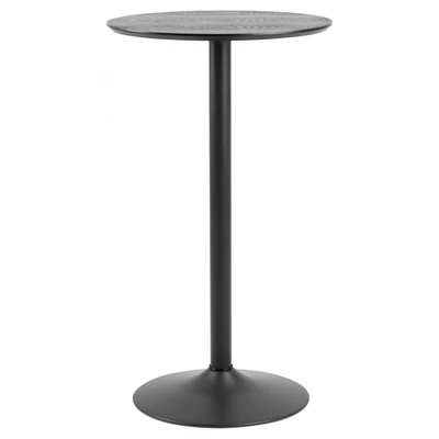 Abbildung von ACTONA GROUP Bartisch &quot;Ibiza&quot;, (1 St.), rund Ø 60 cm, Schwarz, mit Trompete Gestell