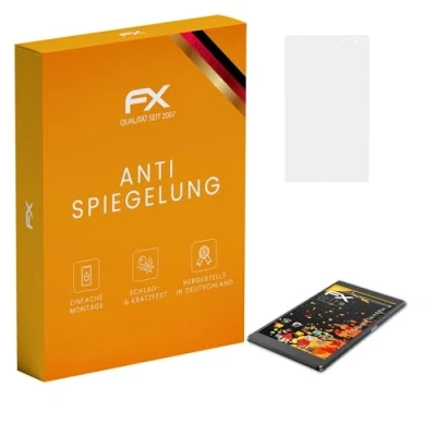Abbildung von atFoliX Panzerfolie kompatibel mit Lenovo Tab 4 8 Plus Schutzfolie, entspiegelnde und stoßdämpfende FX Folie (2X)
