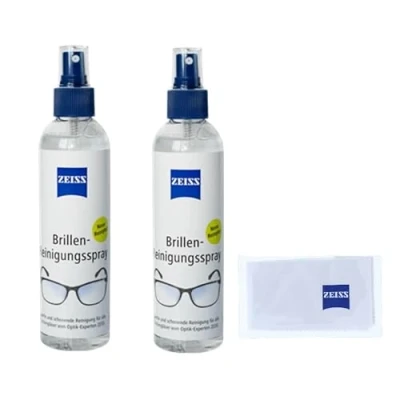 Abbildung von ZEISS Brillen Reinigungstücher oder Reinigungsspray zur schonenden &amp; gründlichen Reinigung Ihrer Brillengläser alkoholfrei (2x240+Tuch)
