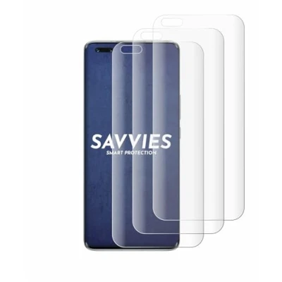 Abbildung von Savvies 4 Stück Full Screen Schutzfolie für Honor Magic Pro Cover Displayschutz Folie [3D Curved, Transparent, Anti Fingerabdruck]
