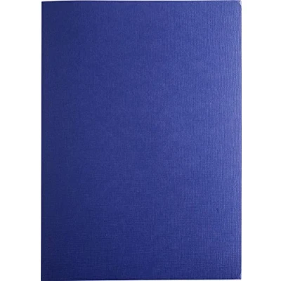 Abbildung von Exacompta 49202B Bewerbungsmappe PRESTIGE in Leinenoptik. Aus extra starkem Colorspan Karton 3 teilig mit 2 Klemmschienen für DIN A4 blau