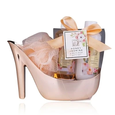 Abbildung von Weltbild Bade Set „Honey Jasmine“ im Schuh (Farbe: roségold)