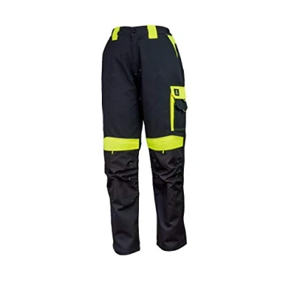 Abbildung von Artmas Arbeitshose Berufshose Bauarbeiter Hose Bundhose Warnhose Gelb Cargo