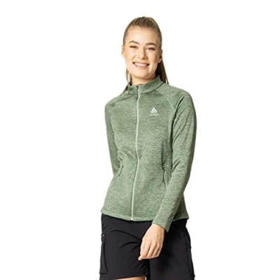 Abbildung von Odlo Damen Langarm Shirt mit Reißverschluss TENCIA, loden frost melange, XS