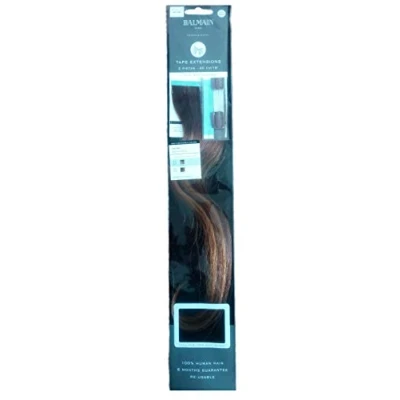Abbildung von Balmain Tape+Clip Extensions Human Hair Echthaar 2 Stück Nuance 3 Länge 25 Cm