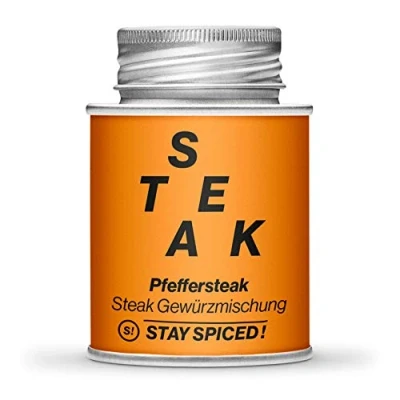 Abbildung von STAY SPICED ! Pfeffersteak I BBQ Gewürz verfeinert mit edlem Rum Enzigartig köstlich 170 ml
