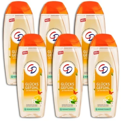 Abbildung von CD Dusche Glücksgefühl 250 ml, belebendes Duschgel mit Gute Laune Duft, für empfindliche Haut, ohne Mikroplastik, vegan