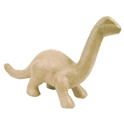 Abbildung von Décopatch SA104O Träger S aus Pappmaché, Brontosaurus, 29 x 8 16 cm, zum Verzieren, Kartonbraun