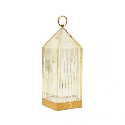 Abbildung von Kartell LED Akku Tischleuchte Lantern, amber, recycelt, IP54