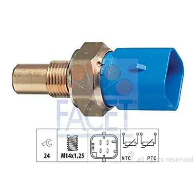 Abbildung von FACET 7.3320 Sensor, Kühlmitteltemperatur Made in Italy OE Equivalent PEUGEOT: 206 Schrägheck