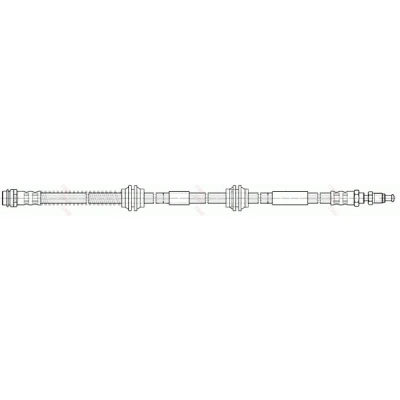 Abbildung von TRW PHB576 Bremsschläuche 738 M10x1 VOLKSWAGEN: Touareg I