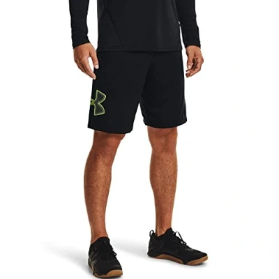 Abbildung von Under Armour Herren Tech Graphic Shorts, Schwarz (008)/High Vis Gelb, Groß