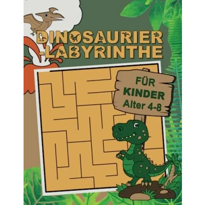 Abbildung von Dinosaurier Labyrinthe für Kinder: Labyrinth Aktivitätsbuch mit über 100 lustigen und pädagogischen Puzzles Kinder ab 4 Jahren