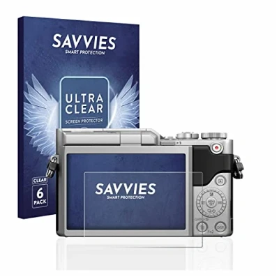 Abbildung von Savvies 6 Stück Schutzfolie für Panasonic Lumix DC GX880 Displayschutz Folie Ultra Transparent