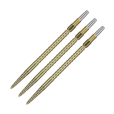 Abbildung von Target Darts Swiss Point DS Dart Points (3 Pack Set of Tips) 40mm, Gold Change Point, Profi Zubehör, SP Tip Removal