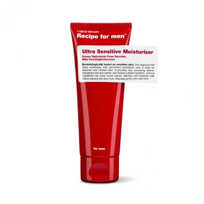Abbildung von Recipe For Men Ultra Sensitive Moisturizer Gesichtscreme, Herren, Größe: 75 ml,