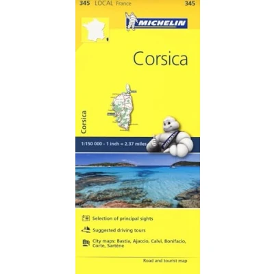 Abbildung von Corse du Sud, Haute Michelin Local Map 345: (Mapas Michelin)