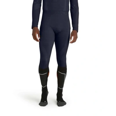Abbildung von FALKE Herren Baselayer Hose Wool Tech Long M TI Wolle Funktionsmaterial schnelltrocknend 1 Stück, Blau (Space Blue 6116),