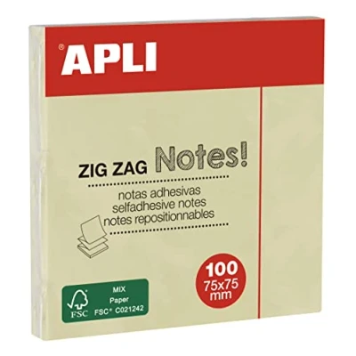 Abbildung von agipa 12078 Haftnotizen, 75 x mm, kanariengelb