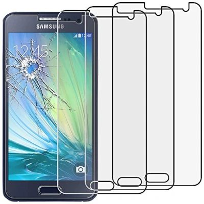 Abbildung von ebestStar kompatibel mit Samsung Galaxy A3 Panzer Schutz Glas (x3 Stück) SM A300F (2015) Schutzfolie, 9H gehärte Schutzglas, HD Displayschutz, Ultrabeständig