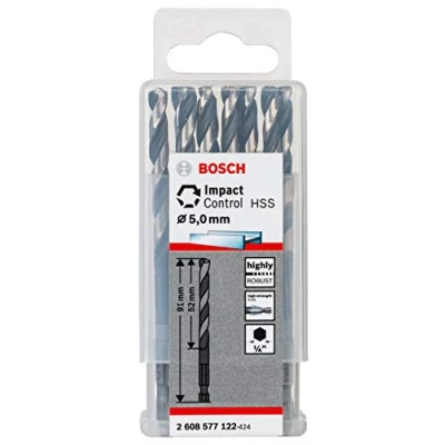 Abbildung von Bosch Accessories 2608577056 Metall Spiralbohrer 5 mm Gesamtlänge 91 1 St.