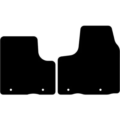 Abbildung von Kovvar Fußmatten Passend für Renault Trafic 2014 2019 zur Ausführung: 3 Vorne Qualität: Basic