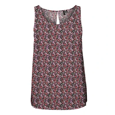 Abbildung von VERO MODA Damen Vmeasy Sl Tank R1 WVN Ga Top, Blau (Little Boy Blue/Aop:cille), M