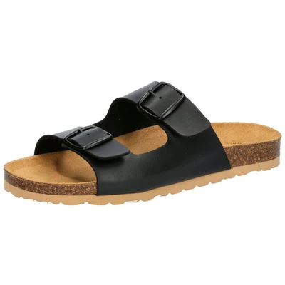 Abbildung von LICO Bioline Pantolette flach, Herren, Größe: 36, Schwarz Schuhe