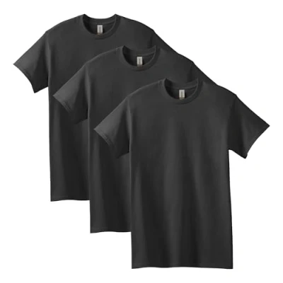 Abbildung von Gildan Unisex T shirt aus Schwerer Baumwolle, Stil G5000 Shirt, Schwarz, M