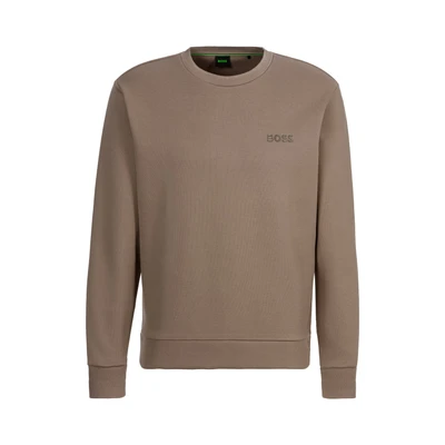 Abbildung von BOSS Salbo Mirror Sweatshirt, Herren, Größe: Large, Light pastel green