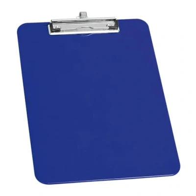 Abbildung von Wedo 576603 Klemmbrett A4, Stifthalter, Aufhängeöse, Blau