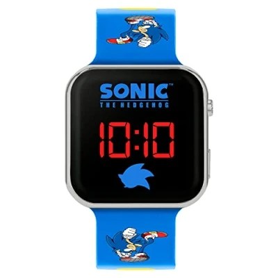 Abbildung von Disney Jewelry Sonic LED Digitaluhr für Kinder, Größe: One Size, Blue