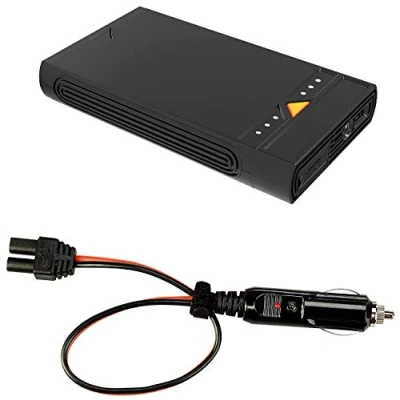 Abbildung von revolt Batterie Starthilfe: 3in1 Kfz Starthilfe und USB Powerbank mit LED Leuchte, 15.300 mAh (Autostarthilfe Powerbank, Starter, Powerpack für das Auto)